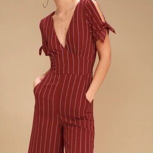 Striped jumpsuit